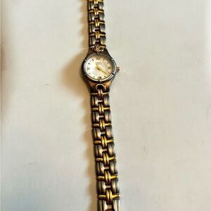 EUC Anne Klein II Gold and Silver Two-Tone Watch
